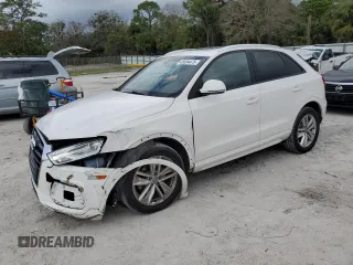 2017 Audi Q3 Premium with VIN WA1BCCFS0HR015478, listed as a Copart auction lot 45694475 with 44,679 mi miles and Salvage Title. Bid and sale history available at carsss.com. Image 1.
