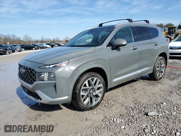 2021 Hyundai Santa Fe Calligraphy with VIN 5NMS5DAL5MH368500, listed as a Copart auction lot 42534255 with 106,945 mi miles and Salvage title. Bid and sale history available at DreamBid. Image 1.