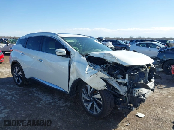 2017 Nissan Murano S with VIN 5N1AZ2MG5HN122702, listed as a IAAI auction lot 41694987 with 126,067 mi miles and . Bid and sale history available at carsss.com. Image 1.