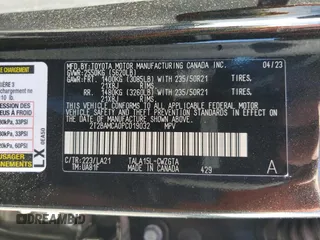 2023 Lexus RX with VIN 2T2BAMCA0PC019032, listed as a Copart auction lot 60090154 with 20,225 mi miles and Salvage Title. Bid and sale history available at carsss.com. Image 13.