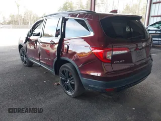 2022 Honda Pilot Special Edition with VIN 5FNYF6H26NB100994, listed as a IAAI auction lot 41819627 with 46,648 mi miles. Bid and sale history available at carsss.com. Image 3.