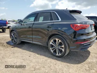 2020 Audi Q3 S line Prestige with VIN WA1FECF33L1043433, listed as a Copart auction lot 61084885 with 58,607 mi miles and Salvage title. Bid and sale history available at DreamBid. Image 2.