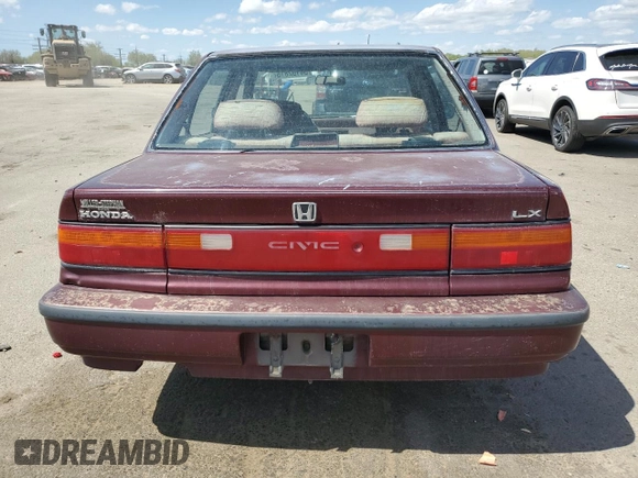 1990 Honda Civic z VIN 1HGED365XLL021473, wystawiony jako Copart lot #54102815 z przebiegiem 205 883 mil mil oraz Czysty tytuł • Clean title. Historia ofert i sprzedaży dostępna na DreamBid. Obrazek 6.