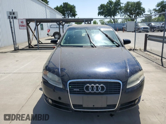 2007 Audi A4 2.0T with VIN WAUDF78E47A060521, listed as a Copart auction lot 54453505 with 173,988 mi miles and Clean title. Bid and sale history available at DreamBid. Image 5.