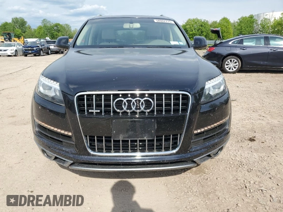 2013 Audi Q7 Premium Plus with VIN WA1LGAFE9DD008916, listed as a Copart auction lot 58062715 with 75,070 mi miles and Salvage title. Bid and sale history available at DreamBid. Image 5.