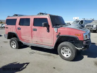 2003 Hummer H2 with VIN 5GRGN23U73H113541, listed as a Copart auction lot 75551354 with 0 mi miles and Non Repairable. Bid and sale history available at carsss.com. Image 4.