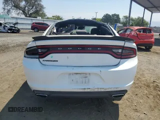 2017 Dodge Charger SXT with VIN 2C3CDXHG4HH666804, listed as a Copart auction lot 61845014 with 92,372 mi miles and Salvage Title. Bid and sale history available at carsss.com. Image 6.