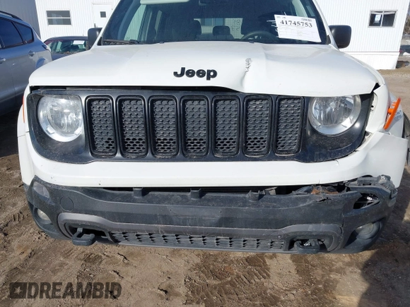 2020 Jeep Renegade Sport with VIN ZACNJBAB2LPL00570, listed as a IAAI auction lot 41745753 with 88,803 mi miles and . Bid and sale history available at DreamBid. Image 17.