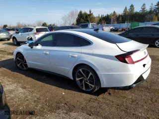 2023 Hyundai Sonata SEL Plus with VIN KMHL44J27PA265524, listed as a Copart auction lot 44438325 with 61,911 mi miles and Salvage Title. Bid and sale history available at carsss.com. Image 2.
