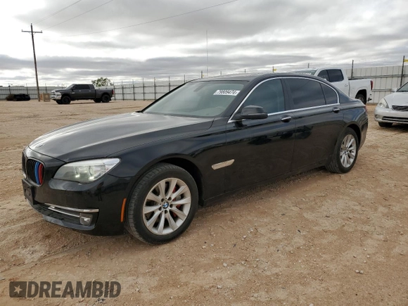 2015 BMW 7 Series 740Li xDrive with VIN WBAYF4C50FGS99289, listed as a Copart auction lot 79809474 with 128,993 mi miles and Salvage Title. Bid and sale history available at carsss.com. Image 1.