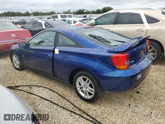2000 Toyota Celica GT z VIN JTDDR32T2Y0052502, wystawiony jako Copart lot #74485804 z przebiegiem Nie podano mil oraz Nie do naprawy • Non repairable. Historia ofert i sprzedaży dostępna na DreamBid. Obrazek 2.