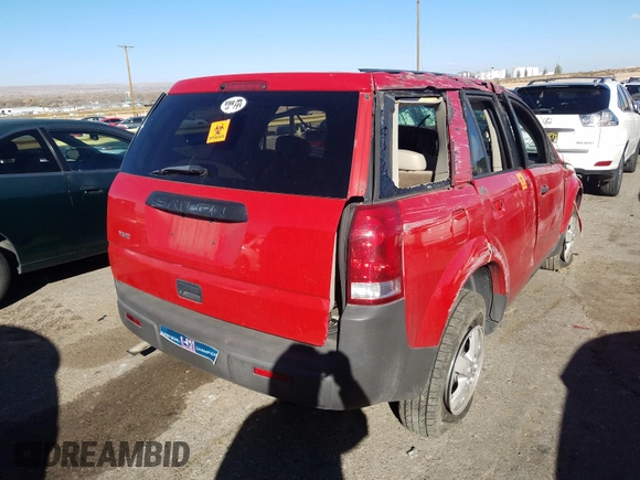 2005 Saturn VUE with VIN 5GZCZ23D95S810864, listed as a Copart auction lot 55843150 with Not Provided miles and Salvage Title. Bid and sale history available at DreamBid. Image 4.