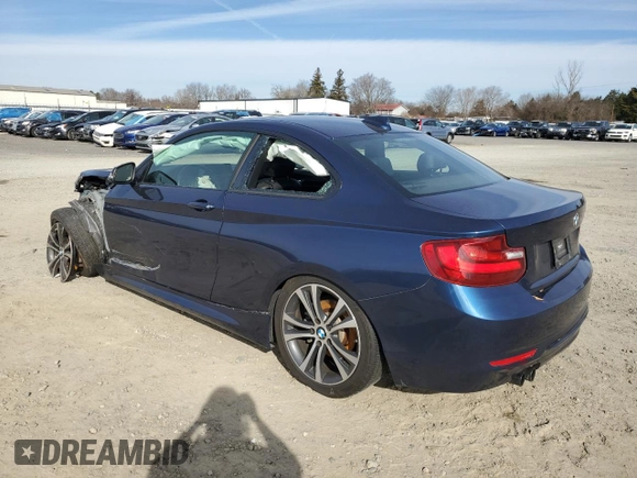 2016 BMW 2 Series 228i xDrive with VIN WBA1G9C59GV598997, listed as a Copart auction lot 36809134 with 76,116 mi miles. Bid and sale history available at carsss.com. Image 2.