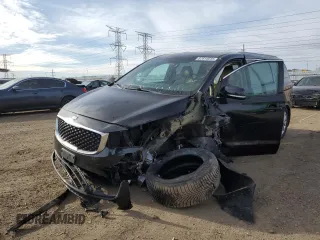 2017 Kia Sedona EX with VIN KNDMC5C12H6256692, listed as a Copart auction lot 87614645 with 78,887 mi miles and Salvage Title. Bid and sale history available at carsss.com. Image 1.