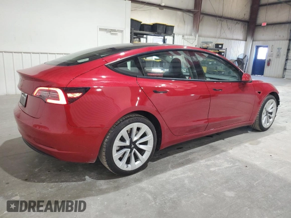 2023 Tesla Model 3 with VIN 5YJ3E1EA8PF448830, listed as a Copart auction lot 54058455 with 47,395 mi miles and Clean Title. Bid and sale history available at DreamBid. Image 3.