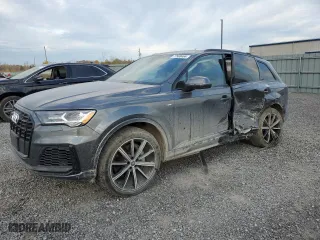 2022 Audi Q7 Komfort with VIN WA1BXBF78ND007843, listed as a Copart auction lot 77568464 with 44,041 mi miles and Salvage Title. Bid and sale history available at carsss.com. Image 1.