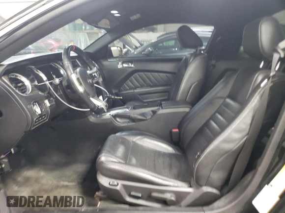 2012 Ford Mustang V6 Premium with VIN 1ZVBP8AM2C5221267, listed as a Copart auction lot 46583785 with 104,654 mi miles and Salvage Title. Bid and sale history available at carsss.com. Image 7.