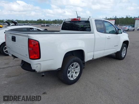 2022 Chevrolet Colorado 2WD LT with VIN 1GCHSCEA0N1268192, listed as a IAAI auction lot 42122510 with 36,956 mi miles. Bid and sale history available at carsss.com. Image 4.