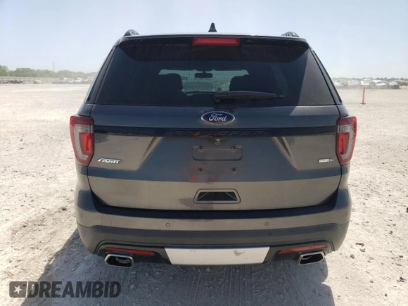 2017 Ford Explorer Sport with VIN 1FM5K8GT5HGE28563, listed as a Copart auction lot 52978425 with 67,200 mi miles and Salvage Title. Bid and sale history available at carsss.com. Image 6.