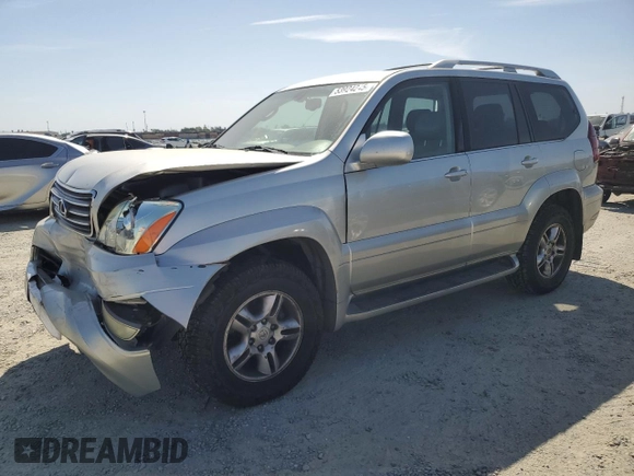 2004 Lexus GX 470 z VIN JTJBT20X840054996, wystawiony jako Copart lot #53924245 z przebiegiem 277 813 mil mil oraz Szkoda całkowita • Salvage title. Historia ofert i sprzedaży dostępna na DreamBid. Obrazek 1.