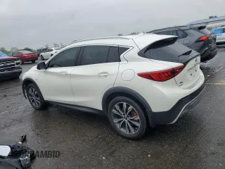 2017 Infiniti QX30 Premium with VIN SJKCH5CRXHA034396, listed as a Copart auction lot 57296345 with 69,381 mi miles and Salvage title. Bid and sale history available at DreamBid. Image 2.