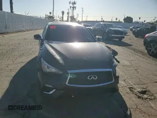 2018 Infiniti Q50 3.0t LUXE with VIN JN1EV7AP7JM359712, listed as a Copart auction lot 48926325 with 81,487 mi miles and Salvage Title. Bid and sale history available at carsss.com. Image 10.
