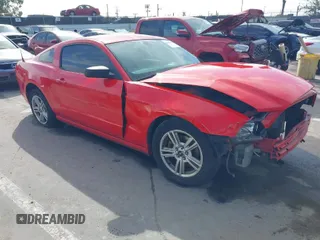 2014 Ford Mustang V6 with VIN 1ZVBP8AM9E5302169, listed as a IAAI auction lot 41811649 with 127,487 mi miles. Bid and sale history available at carsss.com. Image 1.
