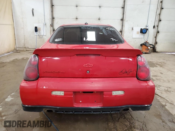 2004 Chevrolet Monte Carlo SS Supercharged with VIN 2G1WZ121149350351, listed as a Copart auction lot 52206955 with 198,245 mi miles and Clean Title. Bid and sale history available at carsss.com. Image 6.