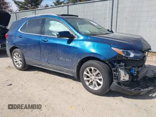 2020 Chevrolet Equinox LT with VIN 3GNAXUEVXLL281010, listed as a IAAI auction lot 41772427 with 54,706 mi miles. Bid and sale history available at carsss.com. Image 1.