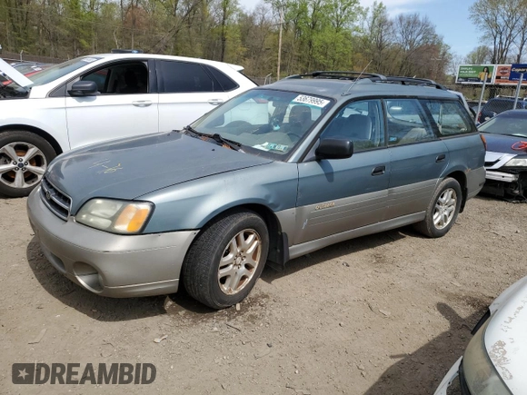 2001 Subaru Legacy Outback with VIN 4S3BH675717664651, listed as a Copart auction lot 53679995 with 272,048 mi miles and Salvage title. Bid and sale history available at DreamBid. Image 1.