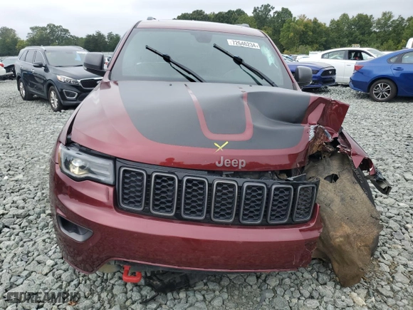 2019 Jeep Grand Cherokee Trailhawk with VIN 1C4RJFLT9KC718628, listed as a Copart auction lot 72646234 with 94,980 mi miles and Salvage Title. Bid and sale history available at carsss.com. Image 5.