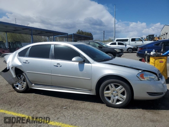 2014 Chevrolet Impala LT with VIN 2G1WB5E3XE1184419, listed as a Copart auction lot 51473045 with 98,299 mi miles and Salvage Title. Bid and sale history available at DreamBid. Image 4.