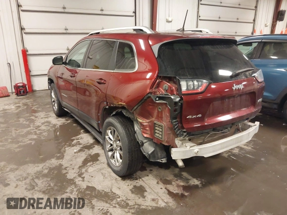 2019 Jeep Cherokee Latitude Plus with VIN 1C4PJMLB2KD198561, listed as a IAAI auction lot 41731691 with 71,129 mi miles. Bid and sale history available at carsss.com. Image 19.