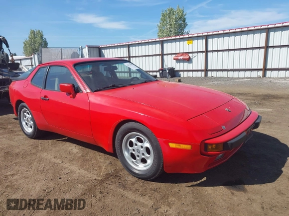 1984 Porsche 944 with VIN WP0AA0948EN456264, listed as a IAAI auction lot 42134801 with 54,339 mi miles and . Bid and sale history available at carsss.com. Image 1.