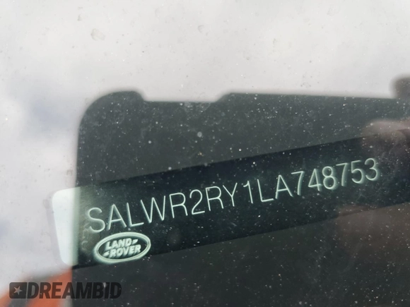 2020 Land Rover Range Rover with VIN SALWR2RY1LA748753, listed as a Copart auction lot 74770584 with 41,658 mi miles and Non repairable. Bid and sale history available at DreamBid. Image 14.