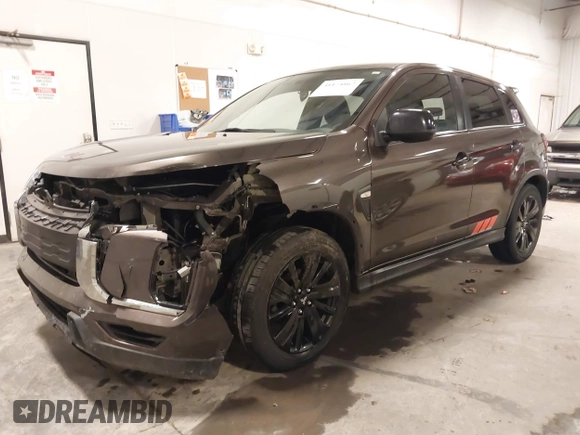 2020 Mitsubishi Outlander Sport ES 2.0 with VIN JA4AP3AU5LU025003, listed as a IAAI auction lot 41174862 with 143,047 mi miles. Bid and sale history available at carsss.com. Image 2.