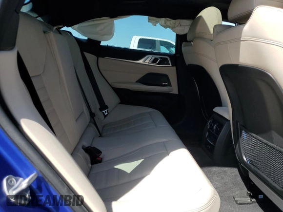 2023 BMW i4 M50 with VIN WBY33AW07PFN73257, listed as a Copart auction lot 53394614 with 10,216 mi miles and Salvage Title. Bid and sale history available at carsss.com. Image 10.
