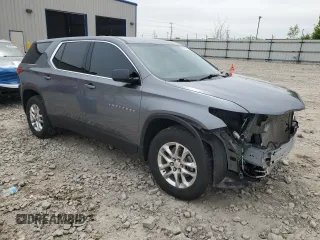 2020 Chevrolet Traverse LS with VIN 1GNEVFKW3LJ231556, listed as a Copart auction lot 58529715 with 97,841 mi miles and Salvage title. Bid and sale history available at DreamBid. Image 4.