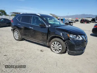 2017 Nissan Rogue SV with VIN KNMAT2MT5HP512481, listed as a Copart auction lot 52442485 with 93,264 mi miles and Salvage Title. Bid and sale history available at carsss.com. Image 4.