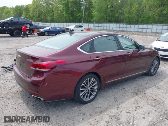 2015 Hyundai Genesis 3.8L z VIN KMHGN4JE0FU019887, wystawiony jako IAAI lot #42041021 z przebiegiem 170 492 mil mil oraz . Historia ofert i sprzedaży dostępna na DreamBid. Obrazek 4.