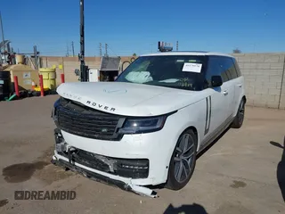2024 Land Rover Range Rover SE with VIN SALKPBFU8RA231559, listed as a IAAI auction lot 41279570 with 4,911 mi miles. Bid and sale history available at carsss.com. Image 2.