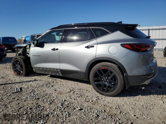 2024 Chevrolet Blazer LT with VIN 3GNKBJRS5RS182630, listed as a Copart auction lot 76085844 with 3,587 mi miles and Salvage title. Bid and sale history available at DreamBid. Image 2.