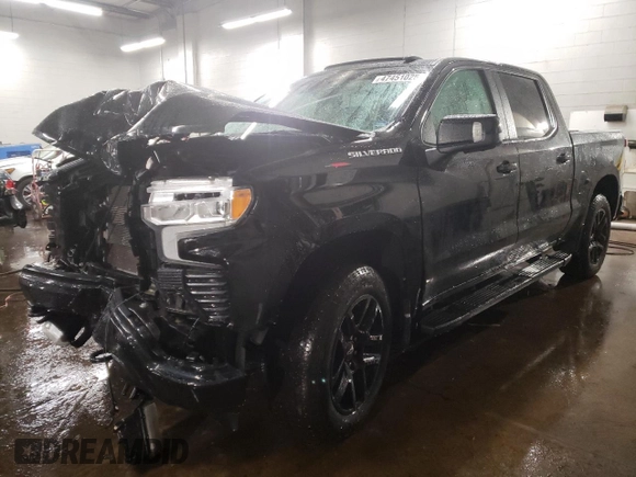 2022 Chevrolet Silverado 1500 RST with VIN 1GCUDEED0NZ528834, listed as a Copart auction lot 48775355 with 47,870 mi miles and Salvage Title. Bid and sale history available at carsss.com. Image 1.