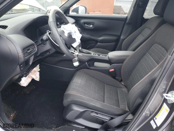 2024 Honda HR-V Sport with VIN 3CZRZ2H5XRM111569, listed as a Copart auction lot 87631925 with 16,843 mi miles and Salvage Title. Bid and sale history available at carsss.com. Image 7.