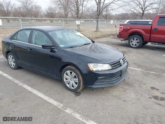 2017 Volkswagen Jetta 1.4T S with VIN 3VW2B7AJ2HM377258, listed as a IAAI auction lot 41782890 with 109,338 mi miles. Bid and sale history available at carsss.com. Image 1.