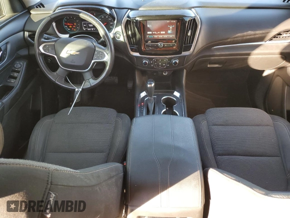 2018 Chevrolet Traverse LT Cloth with VIN 1GNERGKW5JJ232747, listed as a Copart auction lot 89319185 with 123,644 mi miles and Salvage title. Bid and sale history available at DreamBid. Image 8.