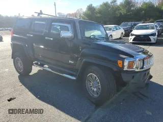 2007 Hummer H3 SUV with VIN 5GTDN13E678190035, listed as a Copart auction lot 80236004 with 229,860 mi miles and Salvage Title. Bid and sale history available at DreamBid. Image 4.