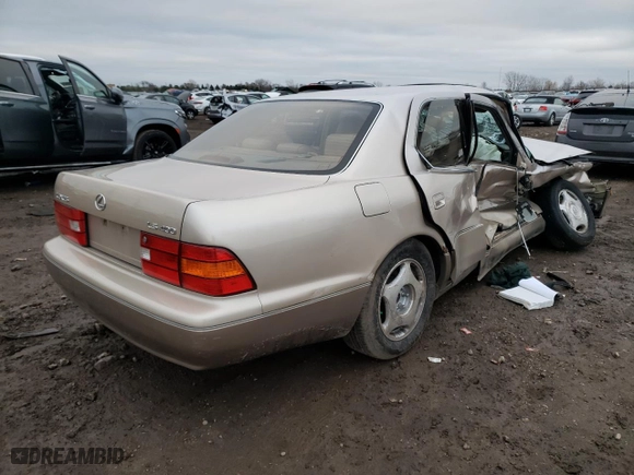 1998 Lexus LS 400 Luxury Sdn with VIN JT8BH28F4W0139335, listed as a Copart auction lot 81799494 with 0 mi miles and Salvage Title. Bid and sale history available at carsss.com. Image 3.