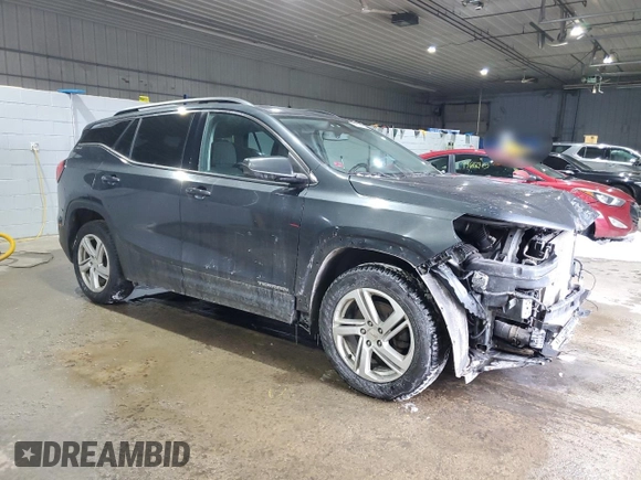 2018 GMC Terrain SLE with VIN 3GKALTEX5JL250037, listed as a Copart auction lot 44577295 with 121,523 mi miles and Salvage Title. Bid and sale history available at carsss.com. Image 4.