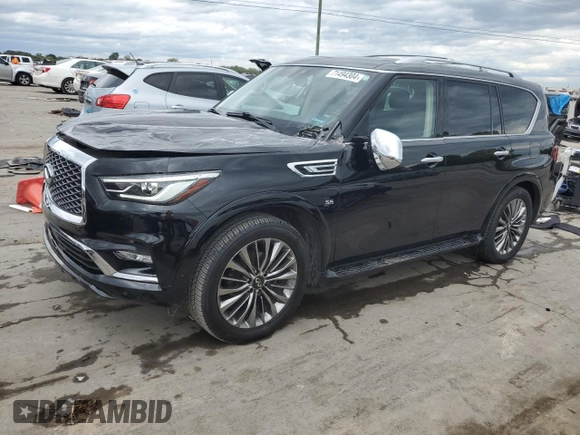2019 Infiniti QX80 LUXE with VIN JN8AZ2ND6K9850428, listed as a Copart auction lot 71494304 with 60,426 mi miles and Salvage Title. Bid and sale history available at carsss.com. Image 1.